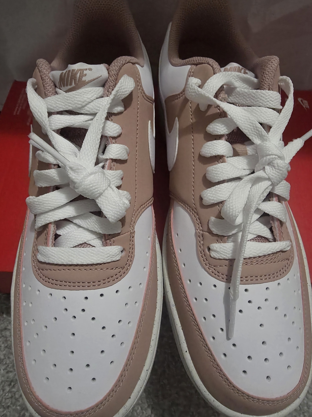 Nike Court Vision Low Particle Pink White Sail Womens sz 10 IM1652-600